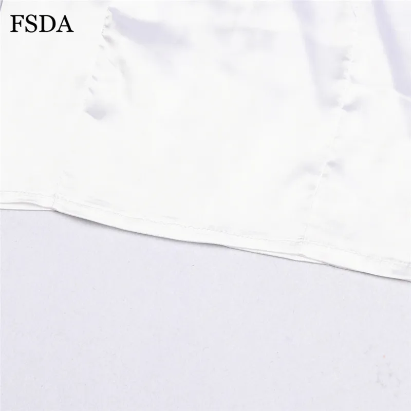 FSDA облегающее Мини Летнее платье с квадратным вырезом женское Модное пышное платье с открытой спиной повседневное элегантное белое атласное платье с рюшами