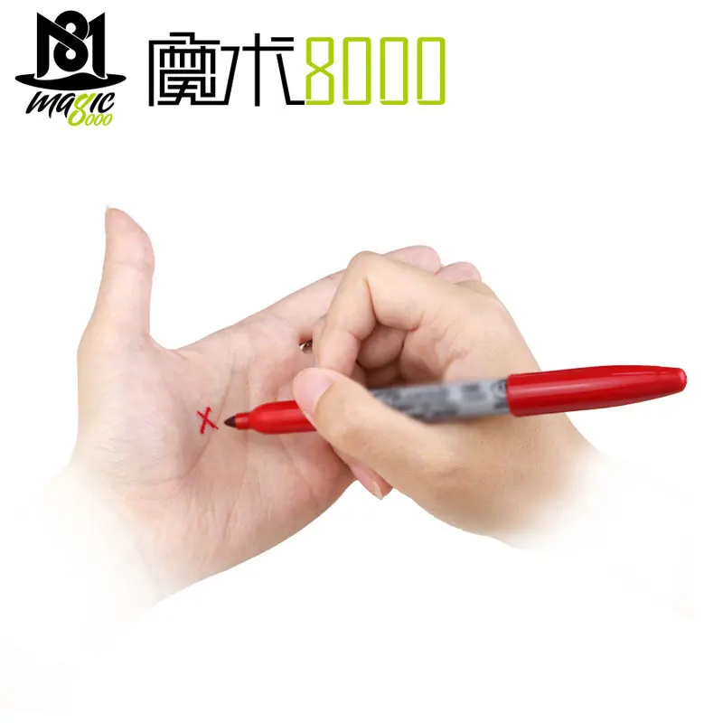 Шариковая ручка (обычная ручка) волшебная маркер (черная) профессиональный маг