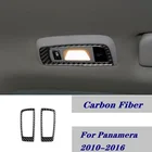 Передние лампы для чтения из углеродного волокна, отделка панели, наклейки на автомобильную раму, подходят для Porsche Panamera 2010-2016, Стайлинг интерьера автомобиля