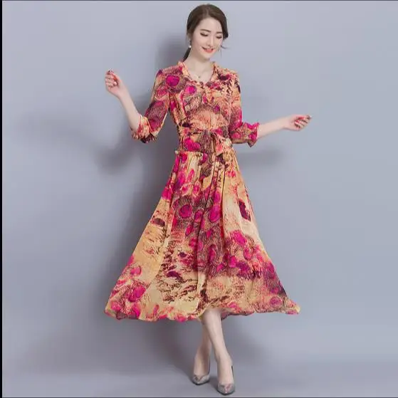 2020 весеннее женское платье с коротким рукавом элегантное Ретро Кружевное