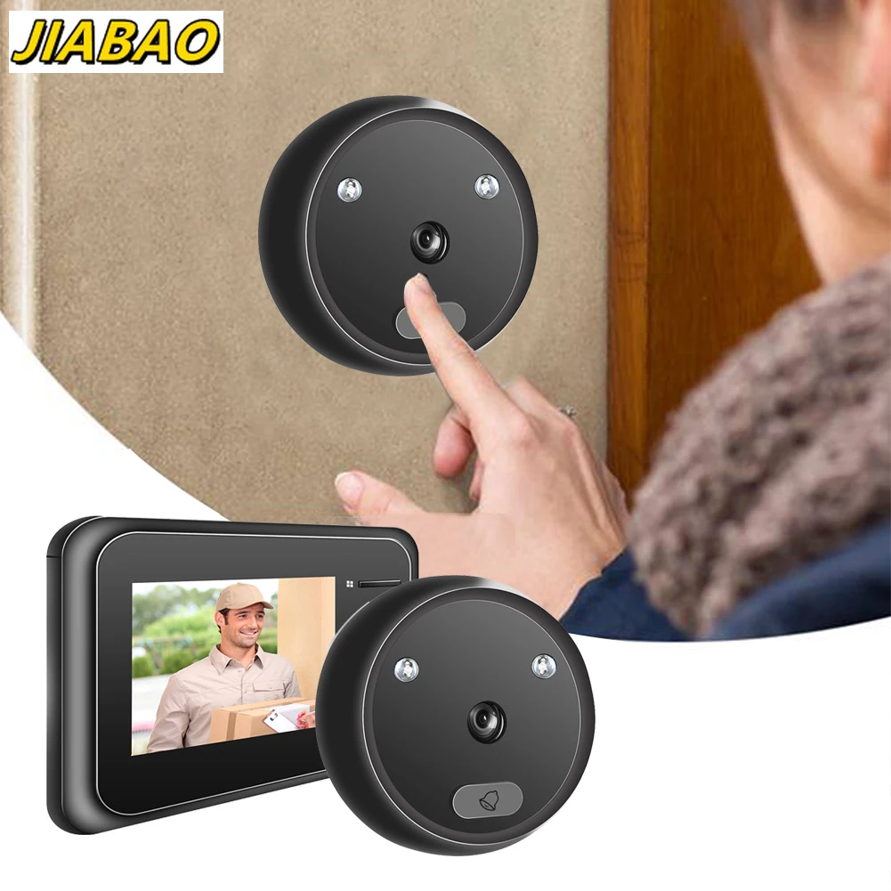 

Digital Doorbell Smart Electronic Peephole Viewer 2.4 inch LCD Color Screen IR Night Vision Door Video Camera Door Bell