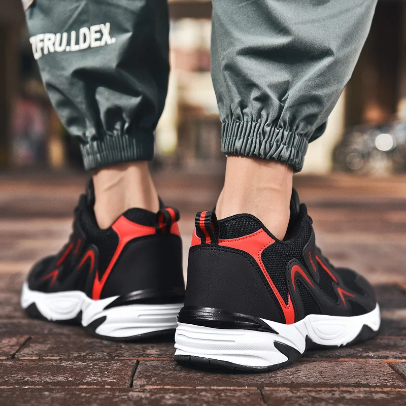 

New Spring Autumn Casual Shoes Men Sneaker Trendy Lace-up Adult Comfortable Mesh Fashion Men Shoes Big Size39-48 Zapatos Hombre