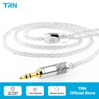 8-жильный кабель TRN T3 2,53,5 мм с разъемом MMCX2PIN, обновленный кабель для наушников TRN V90 V80 V10 BA5 ST1, чистое серебро