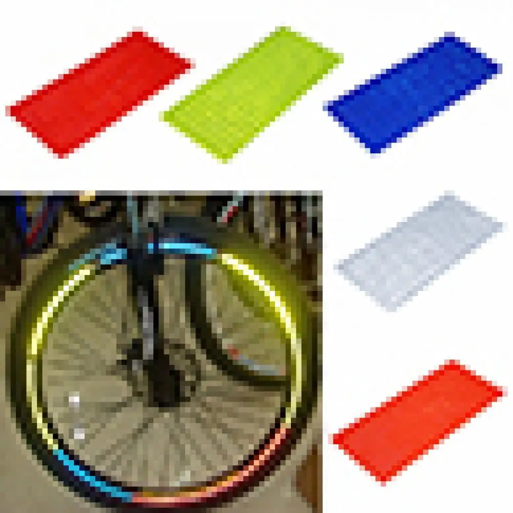 

Hot Sales!!! Fluorescent MTB Bike Bicycle Sticker Cycling Wheel Rim Reflective Stickers Decal