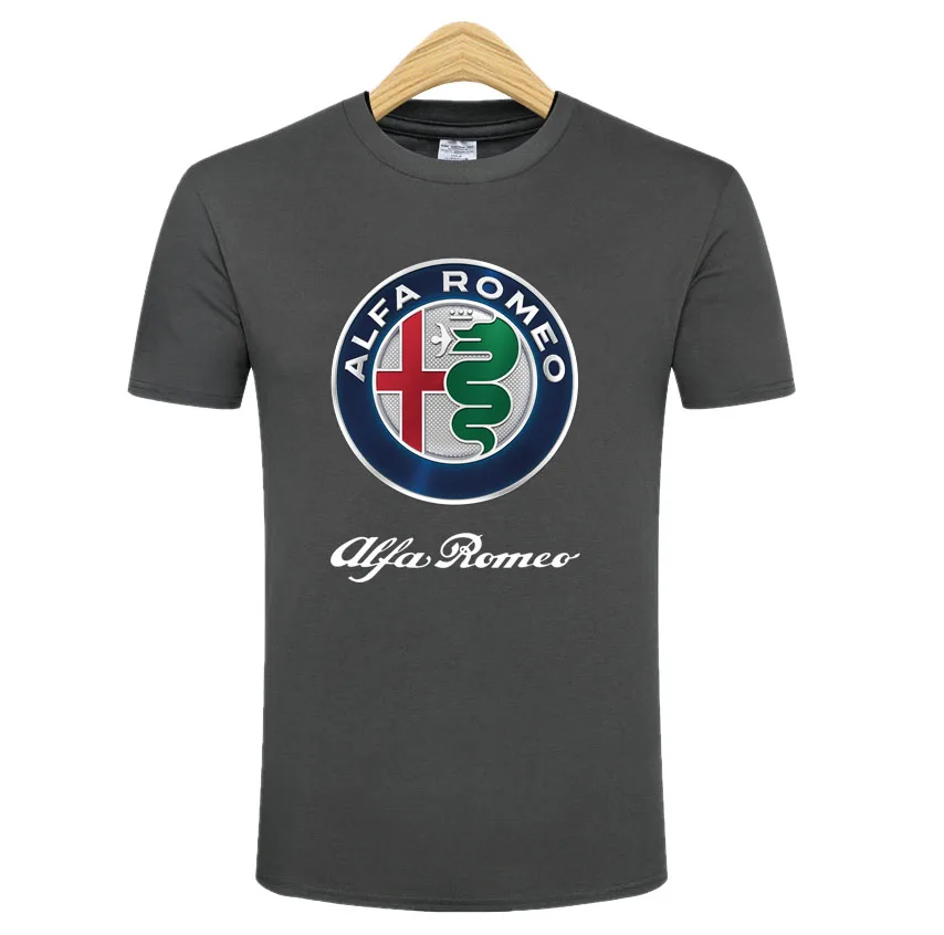 

Short-sleeved casual summer cotton T-shirt car logo graphic T-shirt tops men's casual clothes