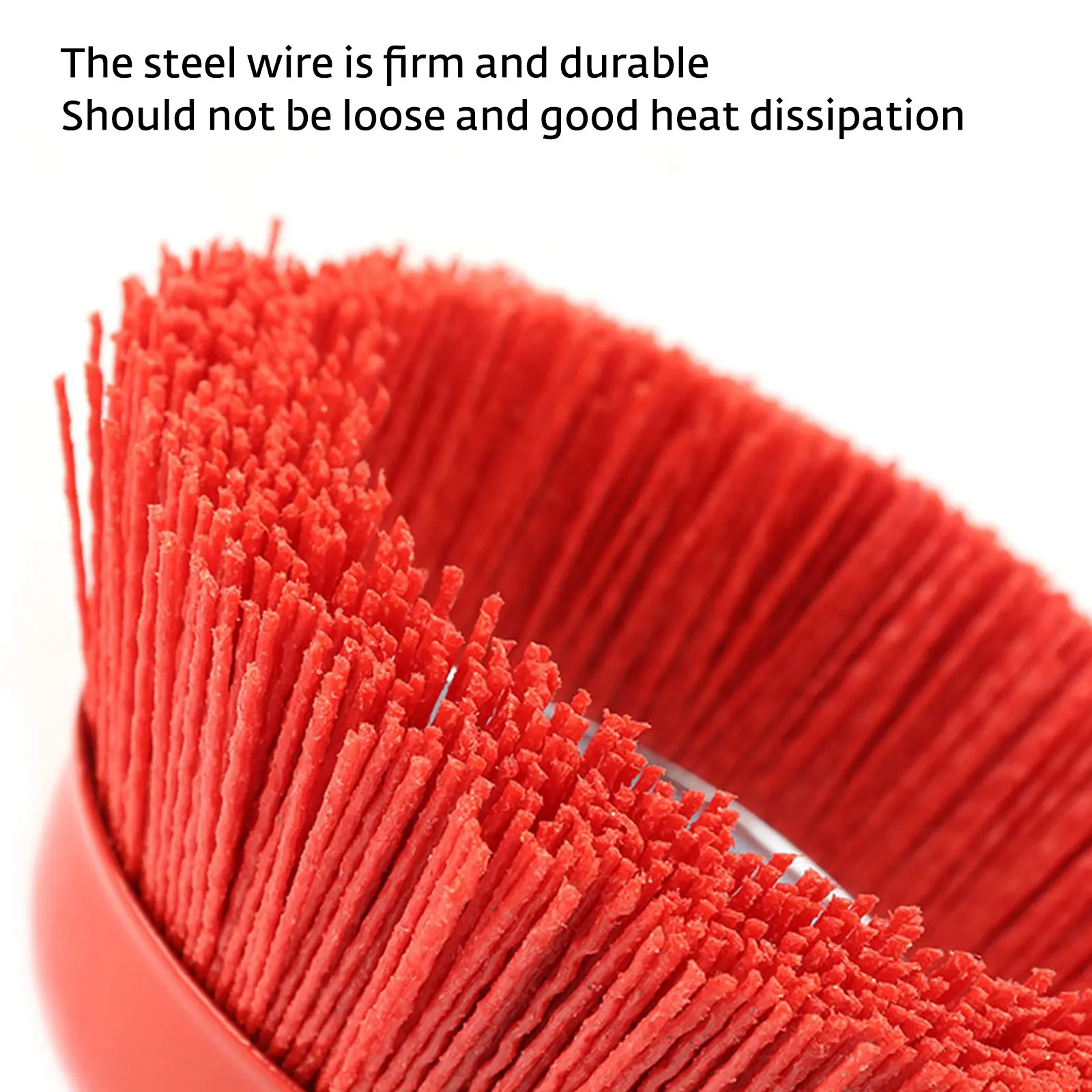 

120mm Cup Nylon Abrasive Brush Wheel M14 M16 Pile Polymer-abrasive 5inch Angle Grinder Tool Grit 80