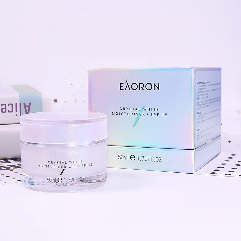 Австралийский Eaoron Кристально-Белый Осветляющий увлажняющий крем для лица и шеи
