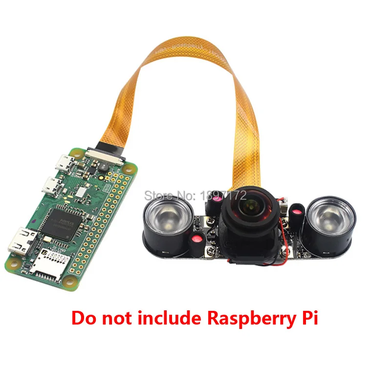 

Raspberry Pi IR-CUT Camera 5MP Fisheye Lens 175 degree for Raspberry Pi 4B/3B+/Zero W