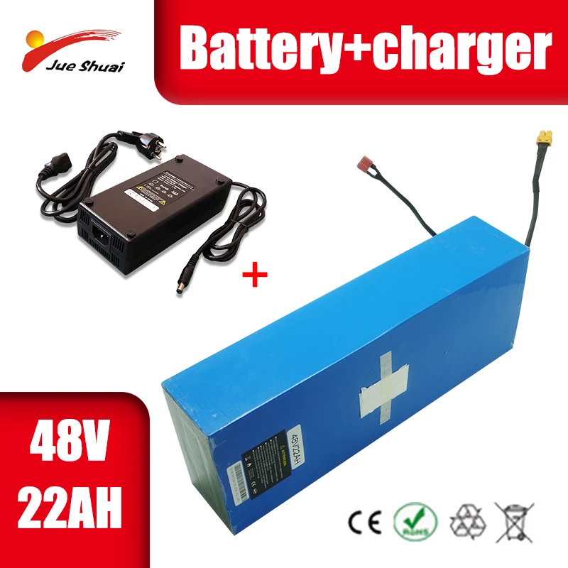 

No Tax to EU Electric Scooter Battery 48V 5AH-26AH Lithium Battery Pack eBike Battery With PVC case with BMS 2A Charger