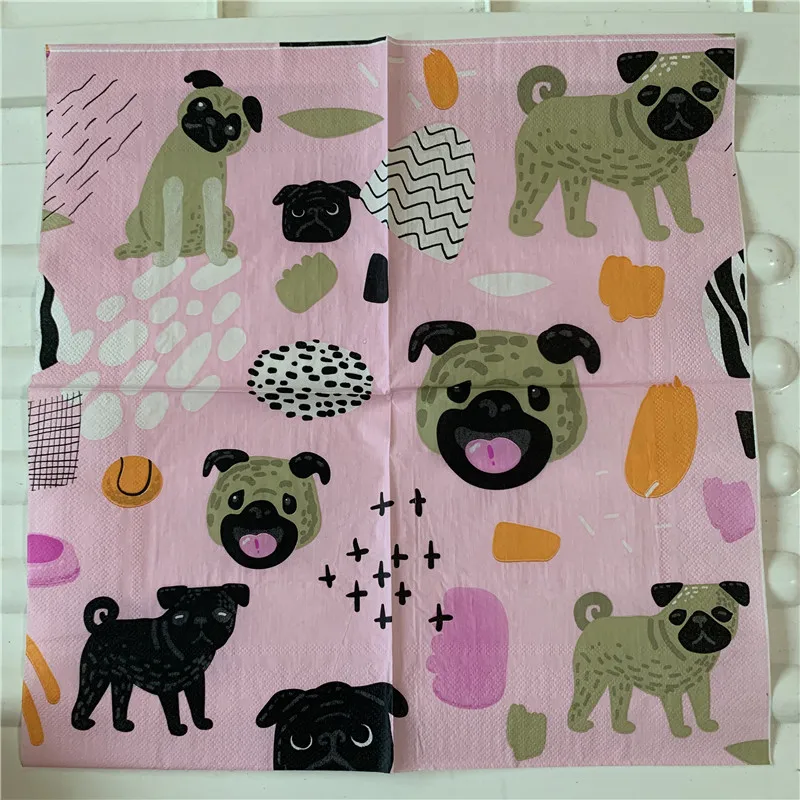 Декупаж свадебные салфетки бумажные любовь Милая Собака Такса Дети День