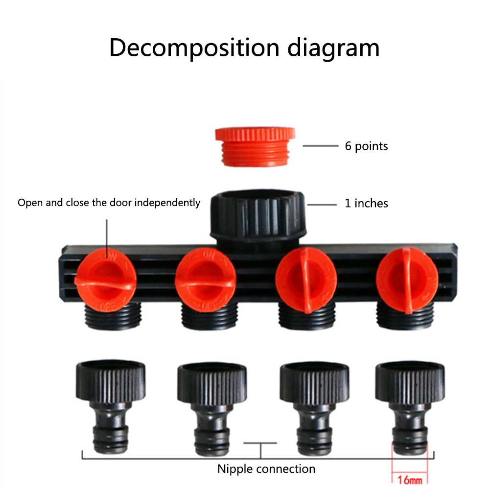 Разделитель труб водопроводный соединитель кран делитель воды профессиональный