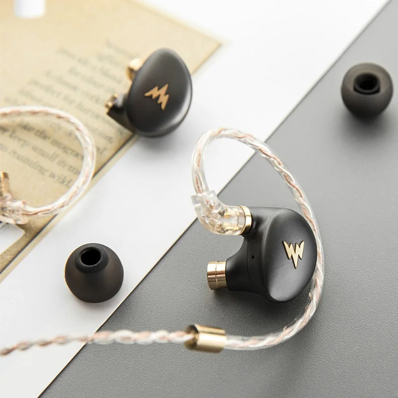 Уизер Hi Fi высокого разрешения гарнитура A HE03 сочный бас наушники Dynamic Hybrid 2 Knowles