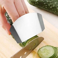 1pcs finger protector protects your fingers stainless steel protection knife cutting finger tool safe slice shield kitchen tool