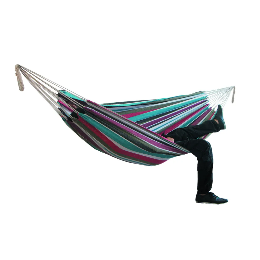 

200*150cm hamock Two-person Hammock Camping Thicken Swinging Chair Outdoor Hanging Bed Canvas Rocking Chair Not with Hammock