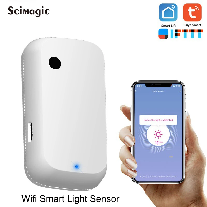 

Tuya WIFI Smart Light Sensor Smart Home Light automation Sense Linkage Control Compatible With Alex Google Home IFTTT