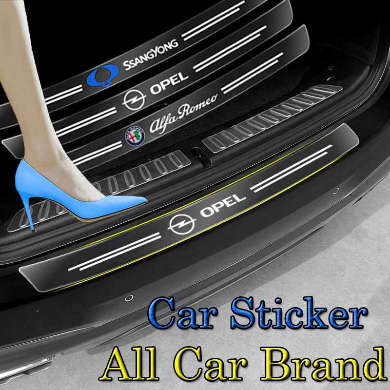 

1pcs Car Trunk Bumper Stickers Auto Goods Sticker for Peugeots 206 307 301 207 407 3008 308 406 107 108 208 408 508 607 807 2008