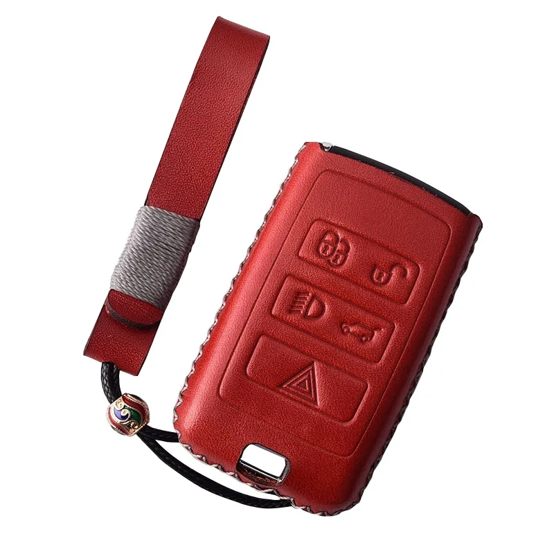 

Чехол ключа дистанционного управления автомобилем чехол из натуральной кожи для Land Rover Range Rover Evoque Discovery Sport 5 2018 2019