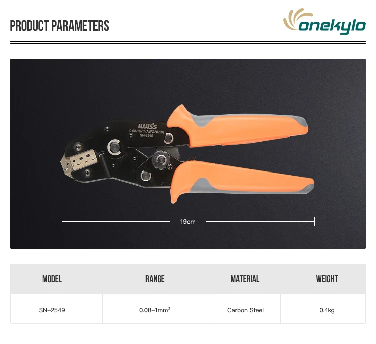 SN-2549 = SN-28B+ SN-01BM IWISS Запчасти для прессовочной машины fo0.08-1,0 мм² XH2.54/Dupont 2,54/2,8/3,0/3,96/4,8/KF2510/JST терминал