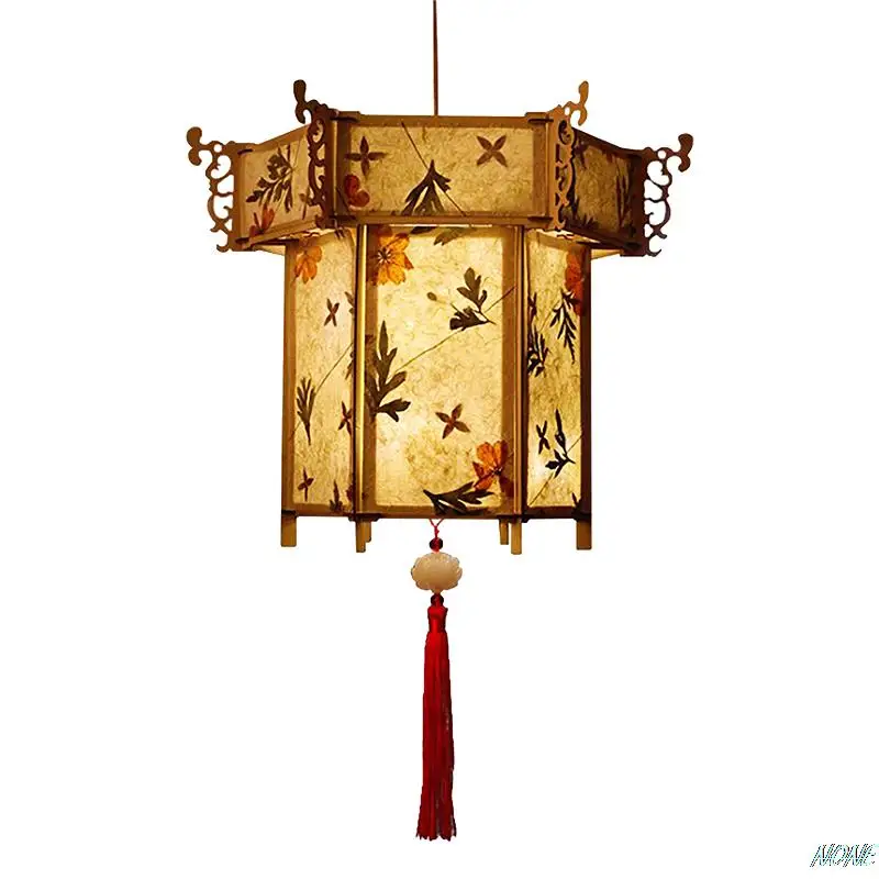 

2022 New Year Hot DIY Chinese Retro Style Palace Lantern Portable Blossom Flower Light Lamp Party Glowing Lanterns For Chinese