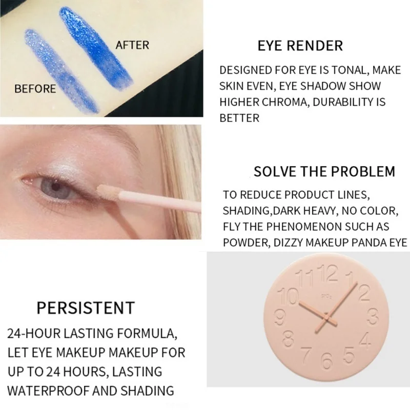 

1Pcs Eye Base Cream Makeup Primer Waterproof And Long-Lasting Natural Eye Shadow Base Setting Tool Female Eye Makeup Cosmetics