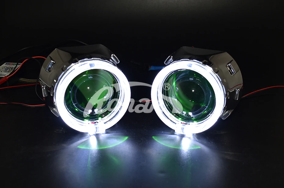 RONAN Bi Xenon HID проектор фары объектив использовать H1 светодиодный оптический глаза белый switchback желтый для автомобильного стайлинга фар модернизации H4 H7