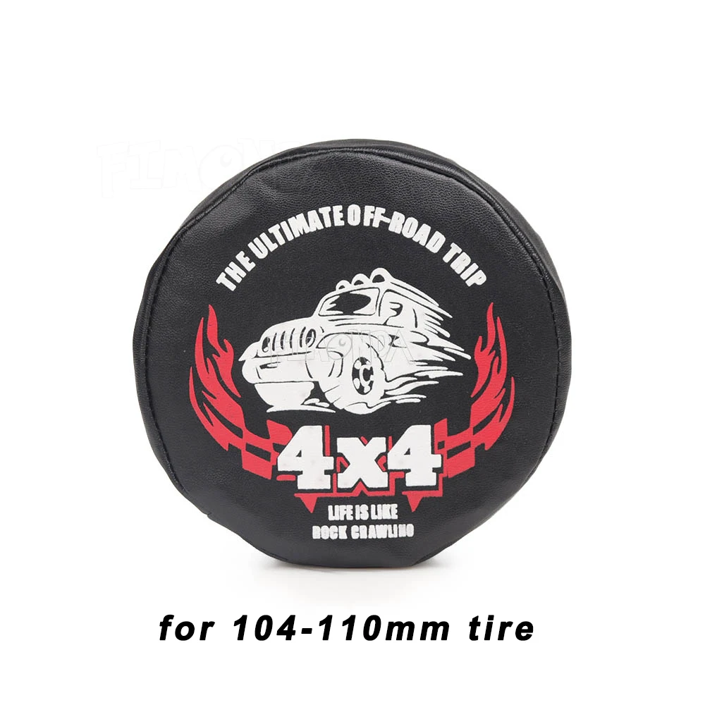 for 104-110mm tire RC украшение автомобиля ПУ кожа запасная крышка шины для 1/10 RC Гусеничный Traxxas TRX4 осевой SCX10 Рейф RC4WD D90 Tamiya CC01 - Цвет: for 104-110mm tire