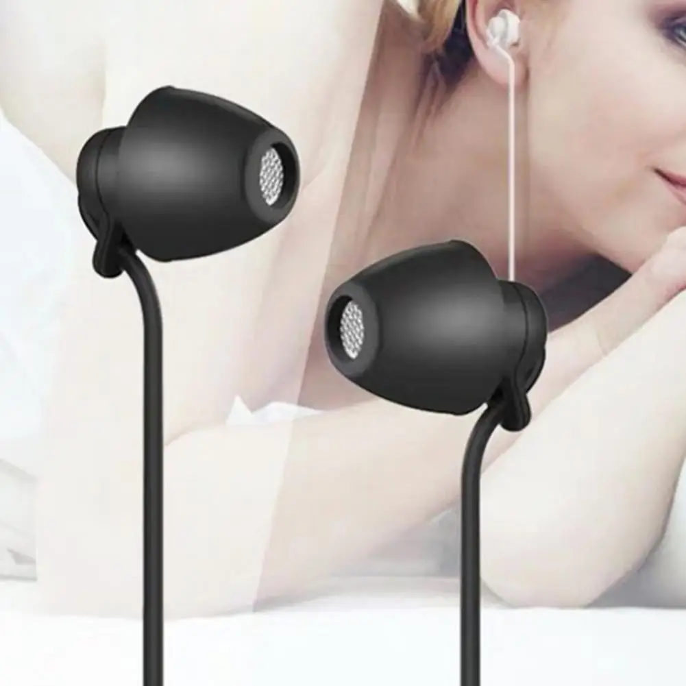 

S360 Anti-noise Sleeping Headphone Silicone Anti-fold Headset In-Ear Earphones with Noise Cancelling 3.5mm Headphones Universal