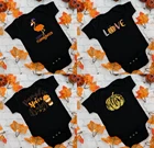 Счастливой любви облегающий костюм на Хэллоуин осенняя одежда для маленьких детей Одежда для маленьких детей на Хеллоуин Пол нейтральный Одежда для новорожденных Baby Shower подарок для девочки или мальчика