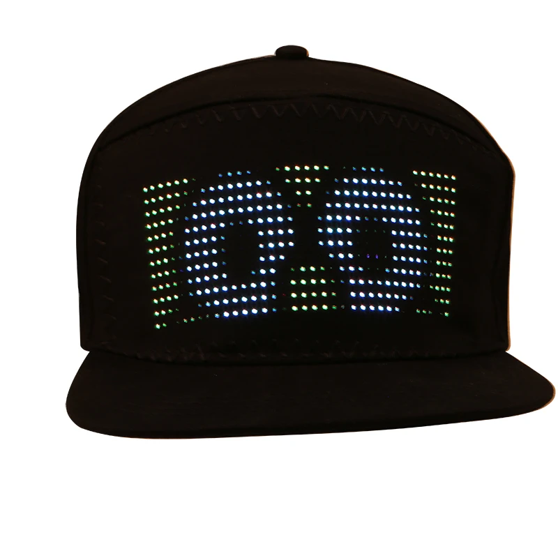 

Luminous LED Display Multilanguage Wireless Bluetooth Party Baseball Cap Sun Hat Bluetooth LED Board Baseball Party Luminous Hat