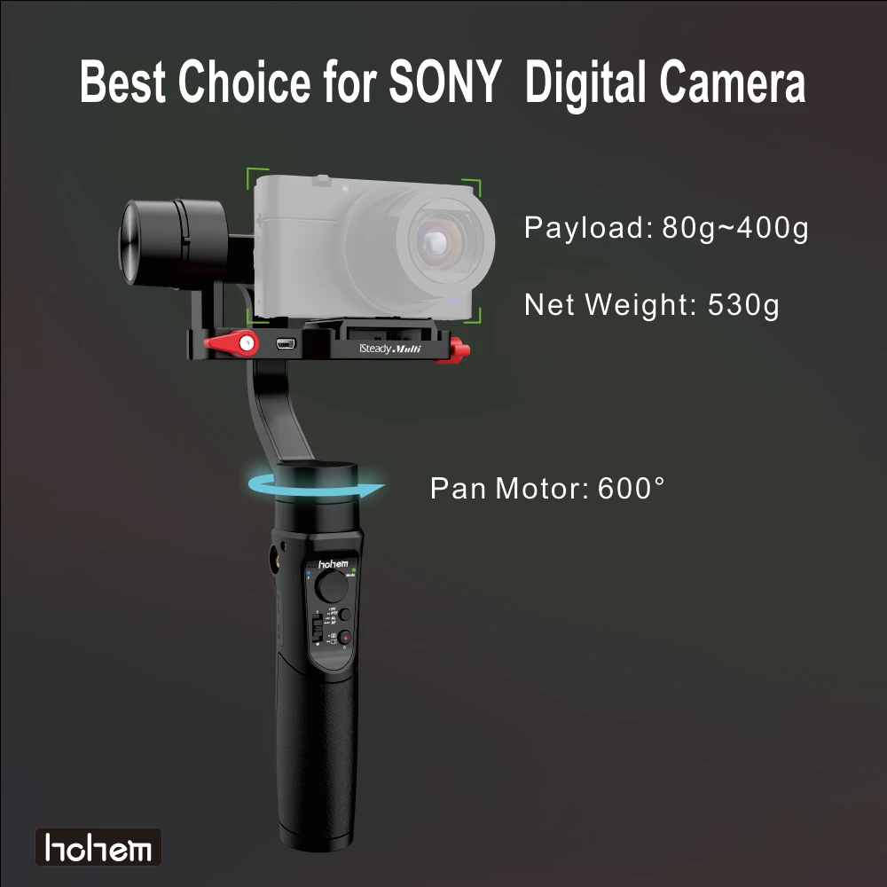 Hohem iSteady Multi Gimbal все в одном 3 осевой Ручной Стабилизатор для Sony компактная камера