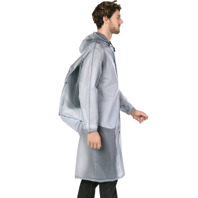 

Portable Boy Raincoat Outdoor Men Backpack Harajuku Motorcycle Disposable Clear Waterproof Capa De Chuva Rain Gear BY50YY