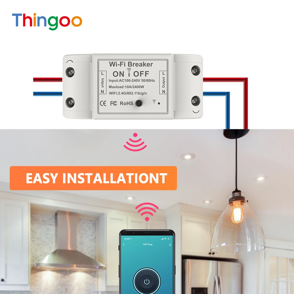 Inteligente Alexa Google Home Assistant пульт дистанционного управления Wi-Fi Breaker Iot Smart Life Homekit Tuya Mini