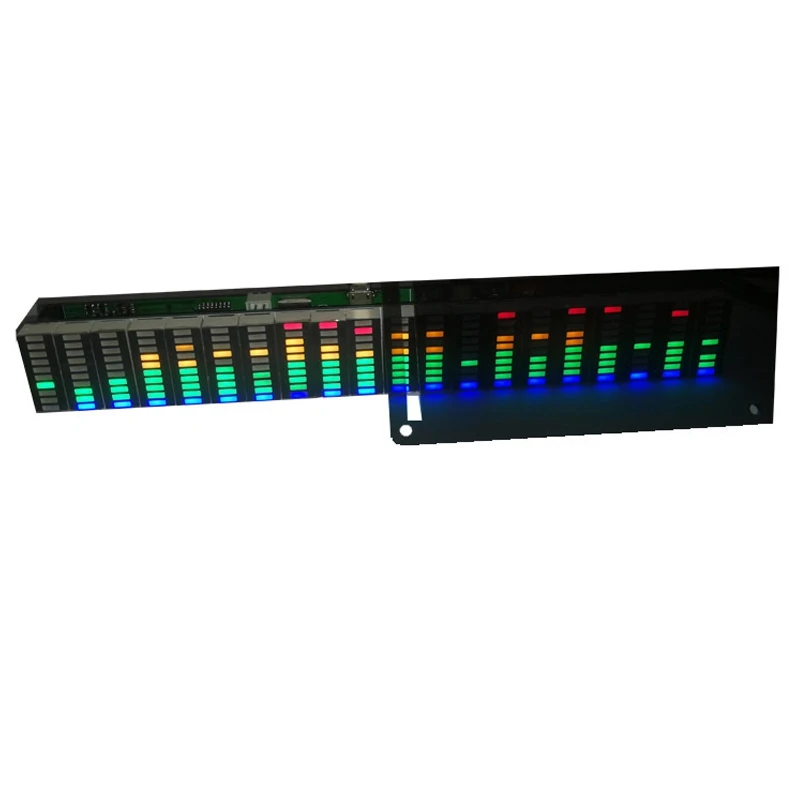 USB 5V или 12V стерео VU метр Индикатор анализатор музыкального спектра 20 сегмент
