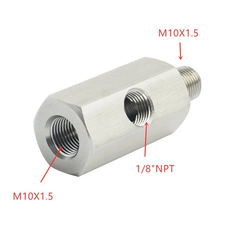 Тройник датчика давления масла M10 * 1/8 Bspt/Npt 1 5 дюйма адаптер для турбонаддува |