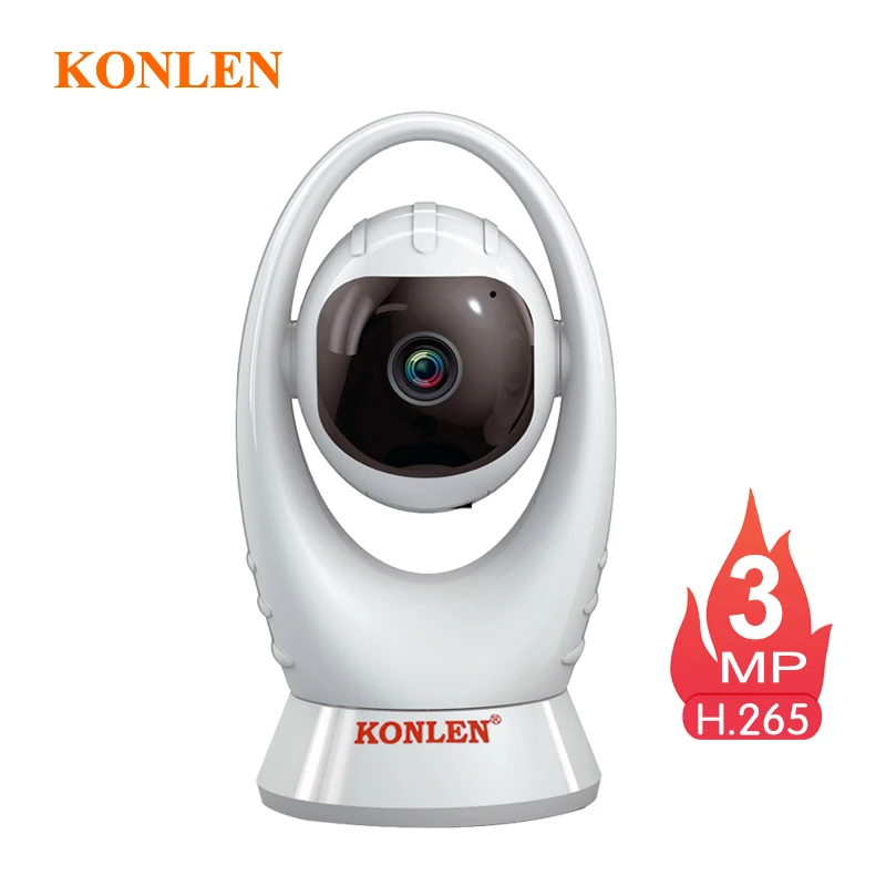 KONLEN Wi Fi 3 мегапиксельная ip камера H.265 Yoosee Full HD 1080P беспроводная PTZ CCTV аудио