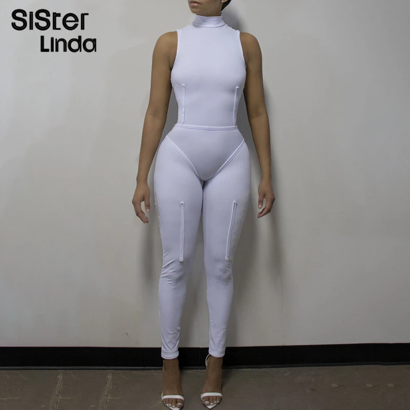 

Женский Повседневный Комбинезон для фитнеса Sisterlinda, спортивный эластичный комбинезон без рукавов, одежда для активного отдыха, модный спор...