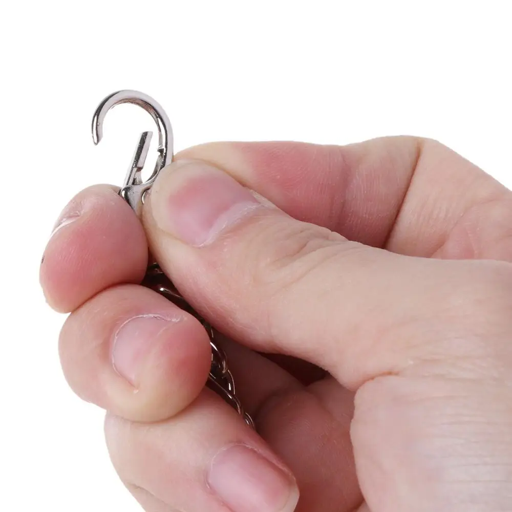 Длинный металлический кошелек цепь поводок брюки Жан брелок кольцо клип мужские