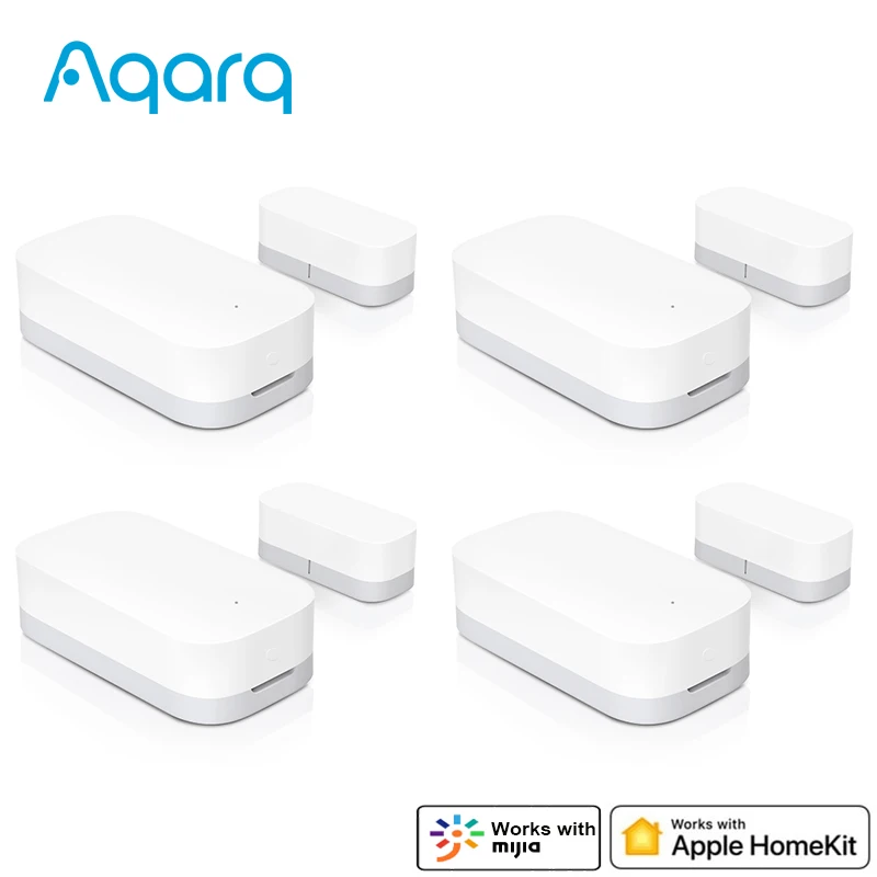 Датчик открытия окон и дверей Aqara ZigBee беспроводной магнит работает с приложением