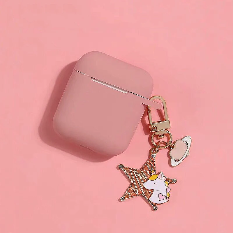 Модный чехол с единорогом для Apple Airpods защитный беспроводных Bluetooth наушников