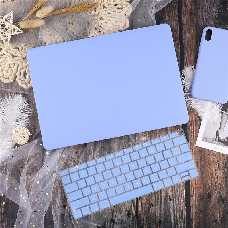 Matte baby blue Для Macbook Air retina 11 12 13," кристально чистый чехол для Macbook Air Pro 13 15 16 Touch Bar/Touch ID A1932 A2159 A2141 - Цвет: Matte baby blue