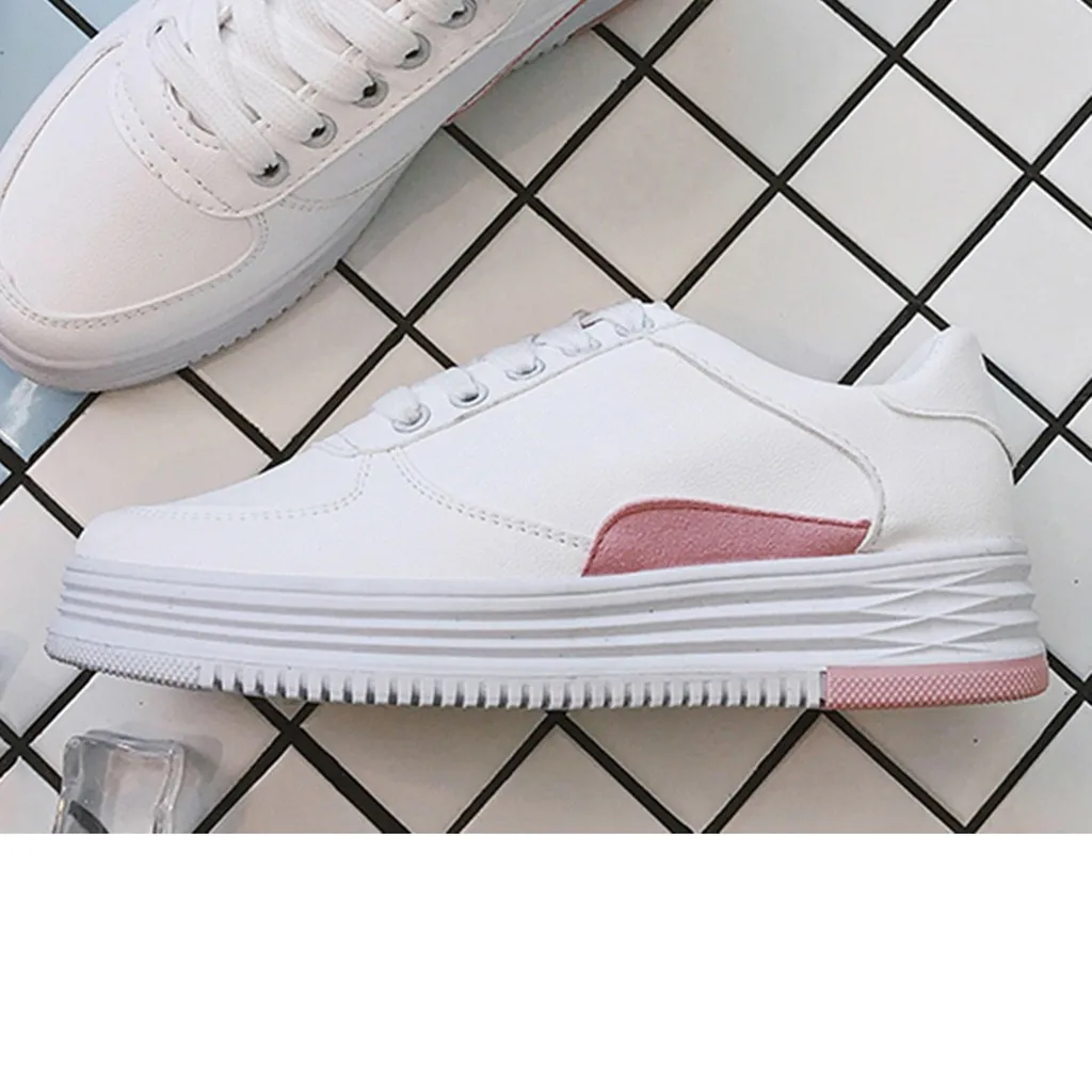 Женские кроссовки на платформе со стразами белые дышащие из искусственной кожи