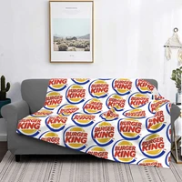 burger king blanket bedspread bed plaid bed cover beach cover thermal blanket home textile luxury
