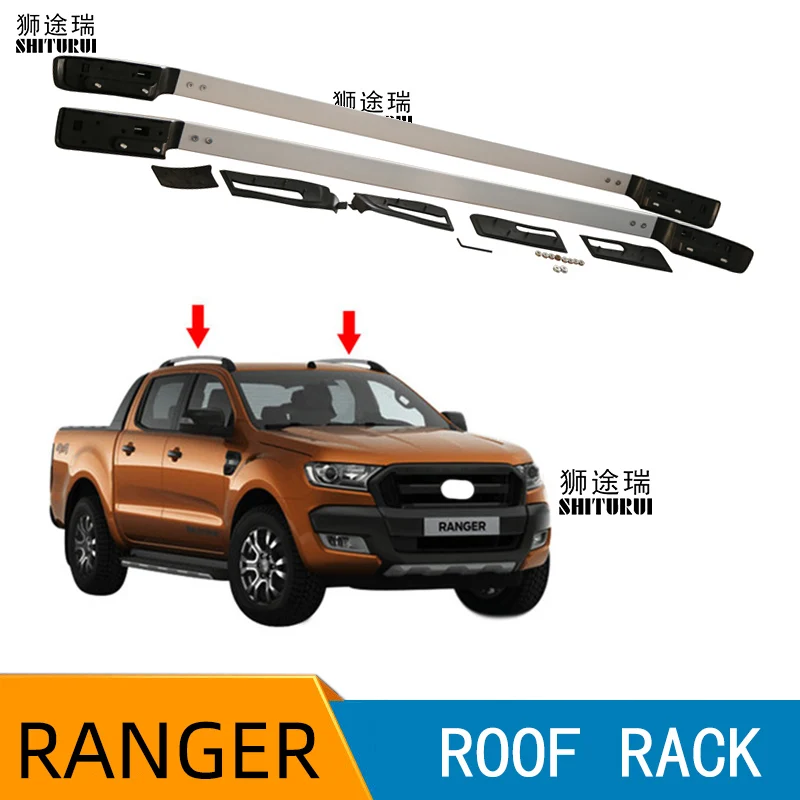

Направляющие на крышу, рейки-рейки для Ford Ranger WILDTRACK 2012 2013 2014 2015 2016 2017 2018 T6 T7, двойная кабина