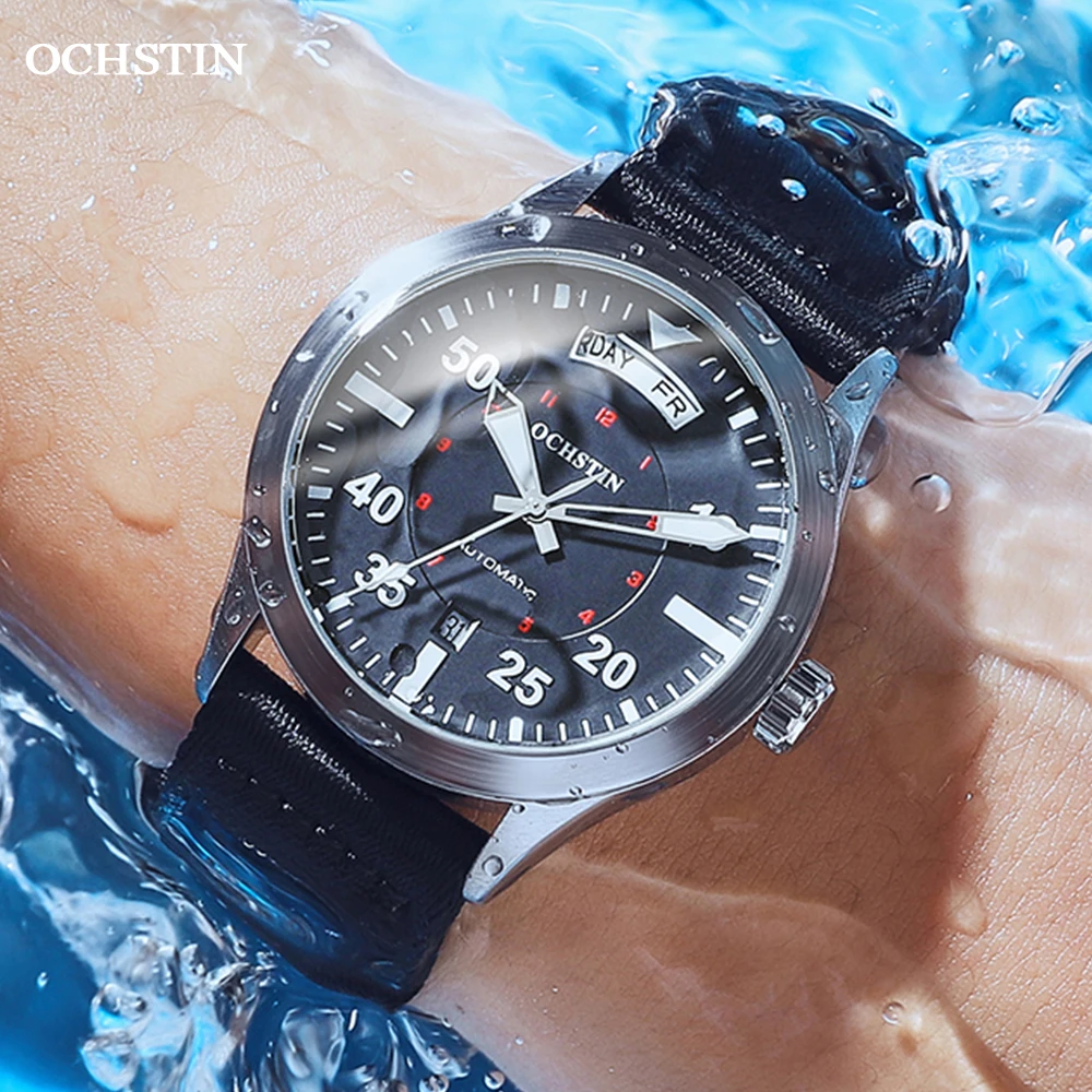 

OCHSTIN Automatic Mechanical Watch for Men Gift Analogue Waterproof Sport Wristwatches Skeleton Luxury Montre Homme Clock Gents