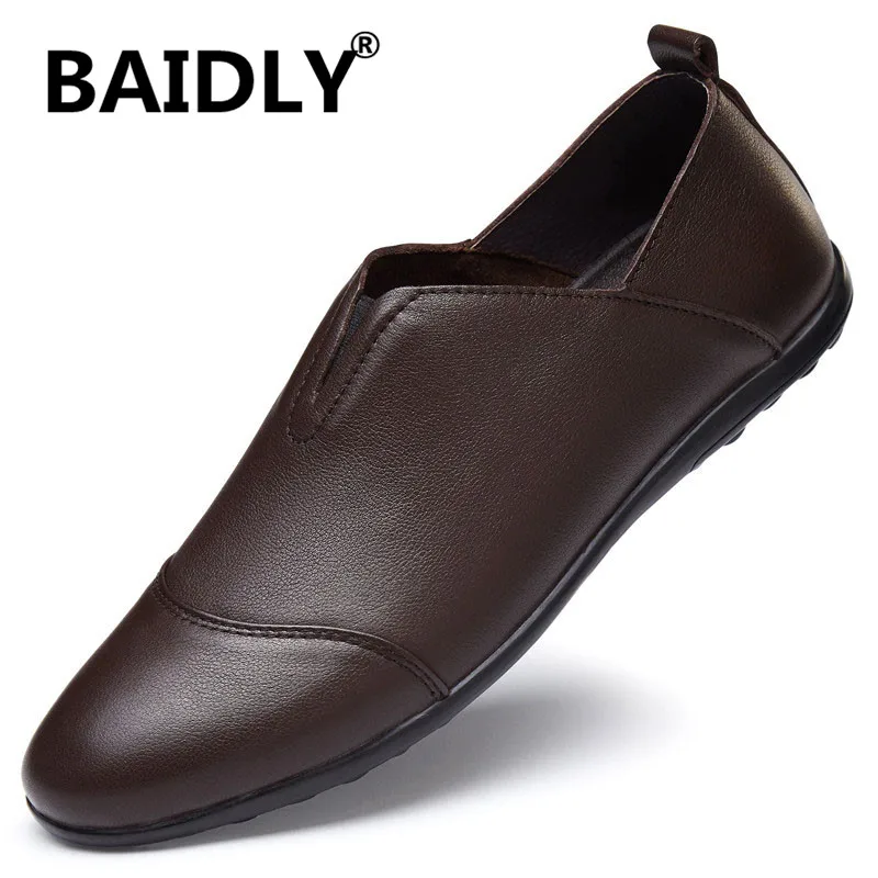 Men Handmade Driving Shoes Italian Loafers Comfortable Real Leather Casual High Quality Big Size 36-46 | Обувь
