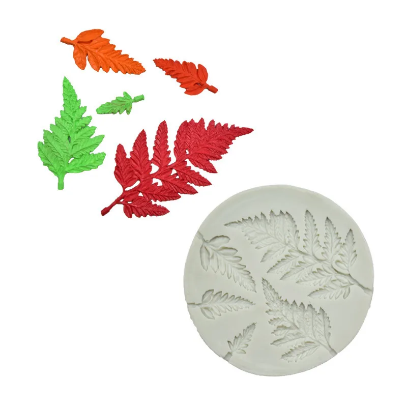 Форма для шоколада искусственная кожа силиконовая форма выпечки в виде листьев