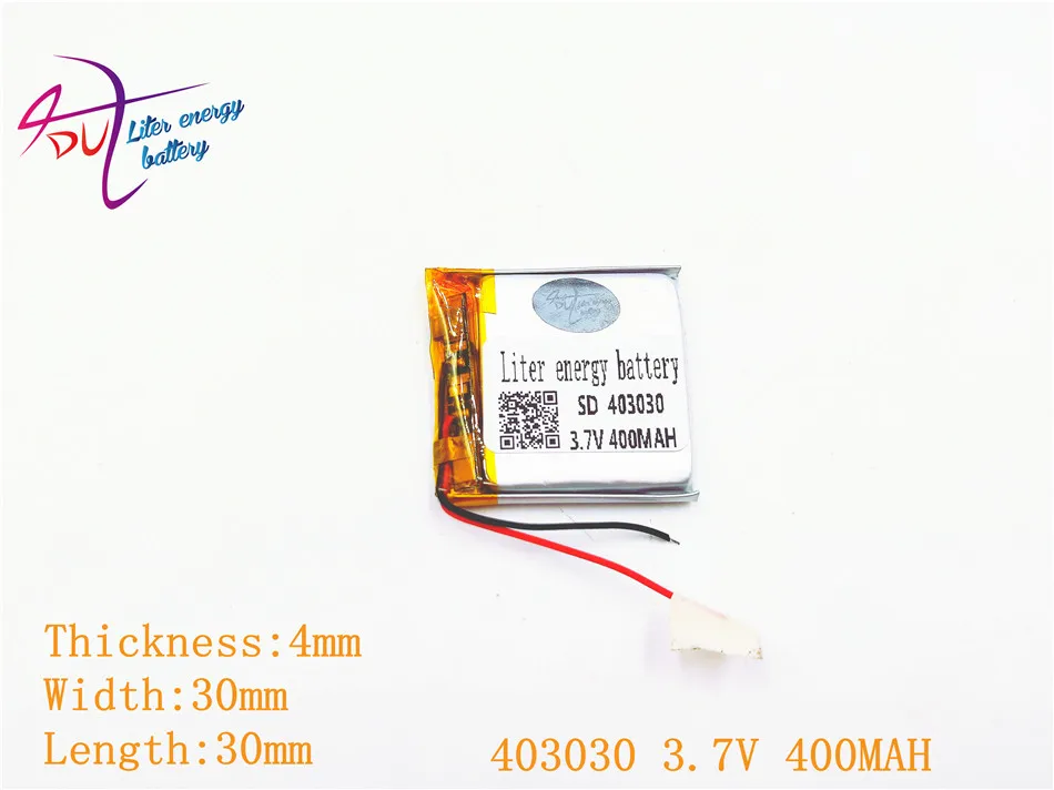 Литий-полимерные Li-Po литий-ионные аккумуляторные батарейки 403030 3 7 В 400 мАч для Mp3 MP4