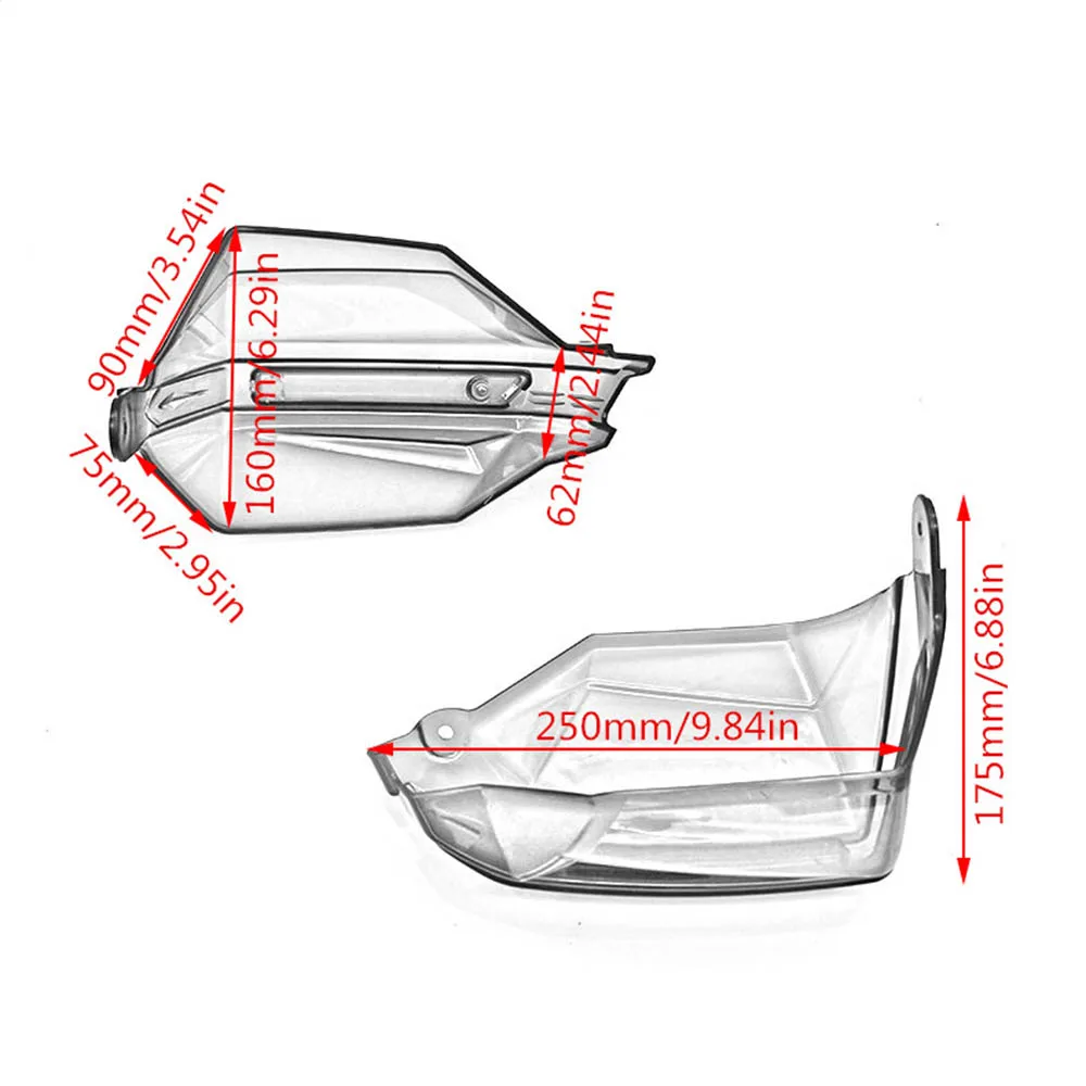 

1 Pair Motorcycle Hand Guards 7/8" Handlebar Handguard Handle Protector Motocross Scooter ATV Proguard System Guard Gear