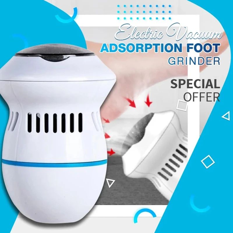 

Electric Vacuum Adsorption Foot Grinder Foot File Vacuum Callus Remover Foot Files Clean Tools Feet Care for Hard Cracked Skin