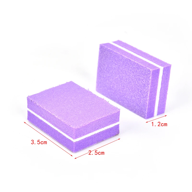 

20pcs Double Sided Pedicure Manicure Small File Mini Nail Sponge Nail File Buffer Block Buffing Sanding Professional Nail Tools